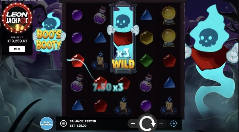 Boo's Booty - chiến thắng trong game cơ bản với biểu tượng Expanding
